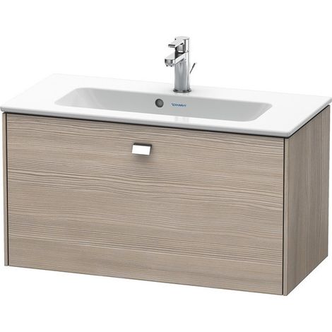 Meuble sous-vasque Duravit BRIOSO COMPACT poignée chromé 442x820x389mm pin argenté