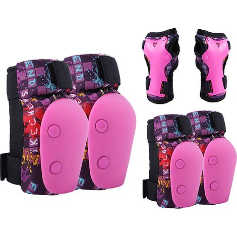 Conjunto de protección 6 en 1 para niños: rodilleras, coderas y muñequeras. Equipamiento deportivo ideal para ciclismo, monopatín y patinaje en línea. (1/5)