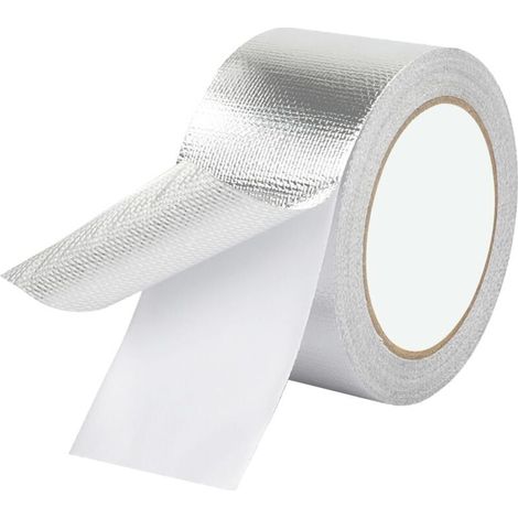 Ruban Adhésif Aluminium Ruban Aluminium pour Étanchéité, 50mm x 20m, Ruban Aluminium Autocollant, Pour La Réparation, Tuyaux, 1 Rouleau (1/4)