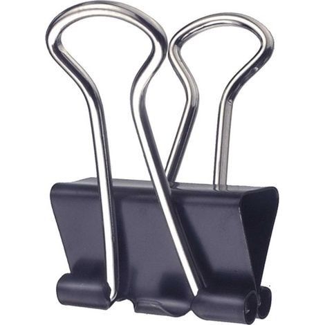 CONDY-MASIDEF- 12 FERMAGLI CLIPS 25 MM NERO (1/2)
