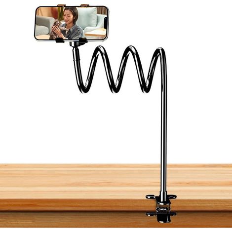 Phone holder for bed – Adjustable long arm, wall-mounted phone holder (tablet/video recording), sofa, bed, chair, bedroom, car (1/5)