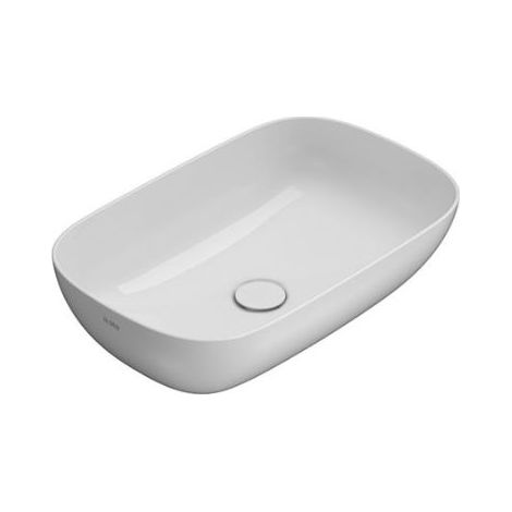 Lavabo T-Edge appoggio 60x38 ovale in ceramica bianco lucido di (1/5)