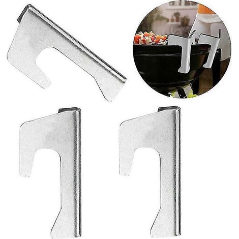 Juego de 3 espaciadores para placas de fuego, espaciadores universales de acero inoxidable para placas de fuego, parrillas de fuego