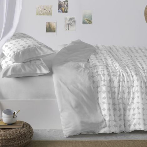 Housse de Couette imprimée, pour lit de 150 à 160 cm (+ Dimensions Disponibles) Design 139 Couleur Grise (150-160 x 190/200 cm) (1/5)