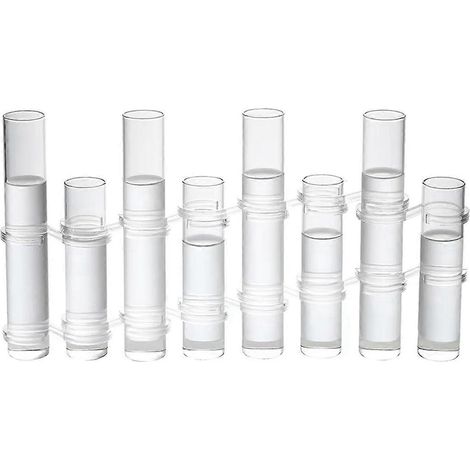 Klappbare Blumenvase, durchsichtiges zylindrisches Glasreagenzglas, Anzuchtstation
