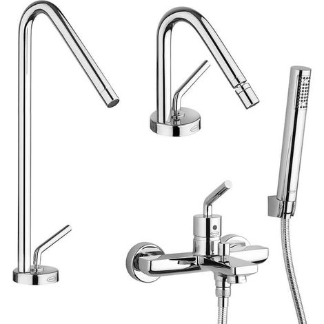 Miscelatori serie Lumos lavabo alto bidet e gruppo vasca Jacuzzi Rubinetteria (1/5)