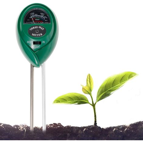 Kit d'analyse de sol 3 en 1, kit d'analyse de sol pour plantes avec testeur d'humidité, de lumière et de pH.-AquaForge (1/5)