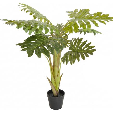 Künstliche Pflanze, doppelt gefiederter Philodendron, 110 cm (1/3)