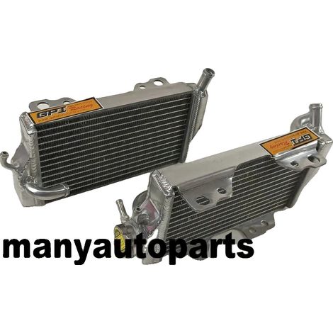 Radiador de aleación, material de aluminio, compatible con la motocicleta CR250R 2002-2004, 40% más de capacidad de refrigeración, construcción soldada con TIG, acabado totalmente pulido. (1/5)