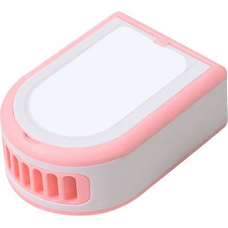 Mini secador de pestañas portátil recargable por USB con ventilador, ventilador eléctrico de mano con espejo para pegamento de pestañas y extensiones de pestañas.