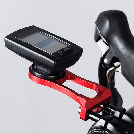 Robuste Fahrradcomputerhalterung aus Metall für Garmin Bryton (rot) (1/5)