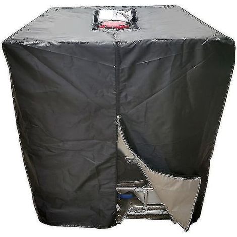 Housse de protection étanche et anti-poussière pour réservoir d'eau de pluie IBC de 1000 litres, protection solaire et UV, en tissu Oxford 210D. (1/4)