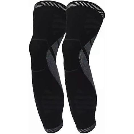 Manchons de compression sportifs pour toute la jambe, soutien et protection du genou, idéaux pour l'haltérophilie, l'arthrite et le soulagement des douleurs articulaires. (1/5)