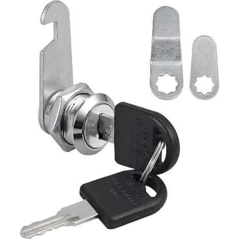 Serrure de boîte aux lettres de sécurité de 16 mm avec différentes clés pour armoire à tiroirs Serrure de boîte aux lettres Cam Lock pour armoire de classement (1/5)