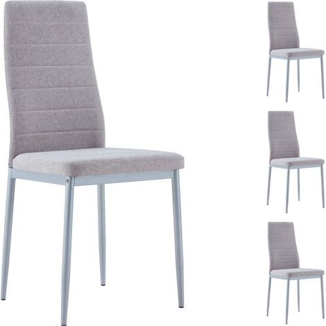 Chaises NATHALIE Gris (Lot de 4) (1/5)