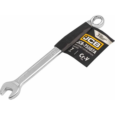 JCB Llave de doble anillo acodada 75° 7 mm // 75 grados – Llave de vaso doble acodada