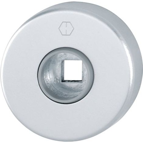 Coppia di rosette di spinta 42KV alluminio F1, pannello 9mm rotondo rotondo (1/3)