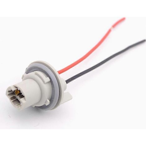 Lot de 2 douilles T13 W5W avec faisceau adaptateur pour feux stop et clignotants de voiture. Compatible avec les ampoules T10 et T13 W5W. (1/4)