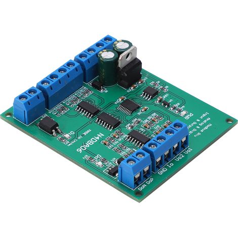 Module analogique-numérique RS485, convertisseur ADC/DAC 8 canaux, carte d'E/S N4DBA06, alimentation 12 V CC (1/5)
