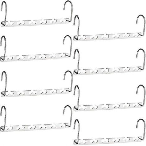 Cintre magique gain de place, cintre multifonctionnel pratique et durable en acier inoxydable (lot de 8). (1/5)
