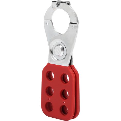 Verrou de sécurité à moraillon en acier, 6 trous, rangée multiple, nylon PA (1/5)