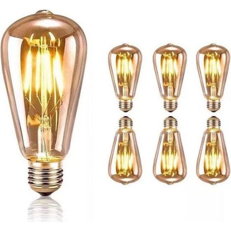 Ampoule Edison E27.7, ampoule LED 4W ST64 (1/5)