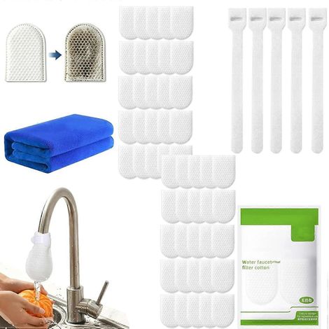 Sacs filtrants pour robinet en coton lot de 50 pour filtration de l'eau du robinet (1/5)