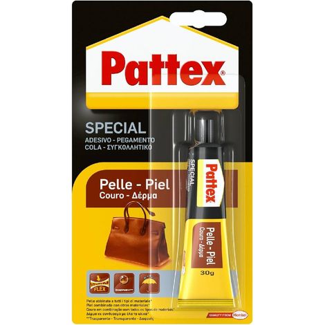 Adesivo a contatto "Special Pelle" ideale per l'incollaggio rapido di pelle e cuoio 30 gr -12 pezzi (1/2)