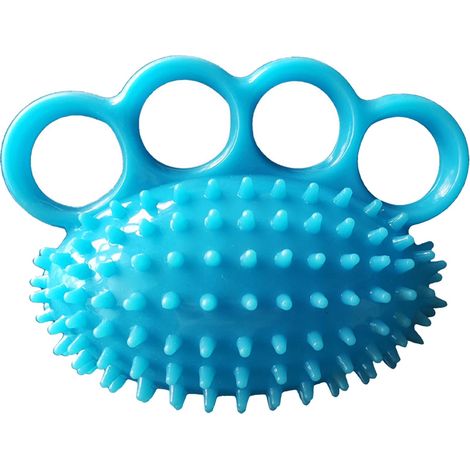 Boule d'exercice à quatre doigts en silicone haute élasticité, renforcement de la préhension, anti-stress, pour entraînement des mains. (1/5)
