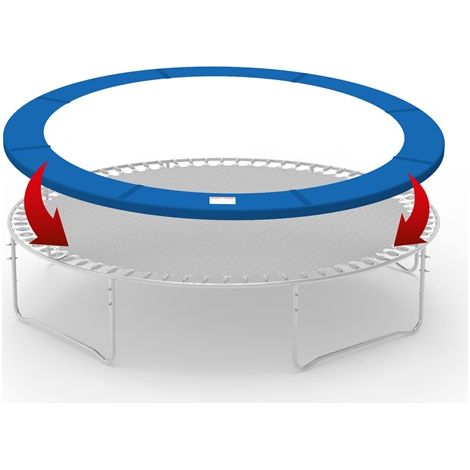 GALACTICA 12FT Outdoor Round Trampoline Replacement Pad Spring Cover Safety Padding Blue