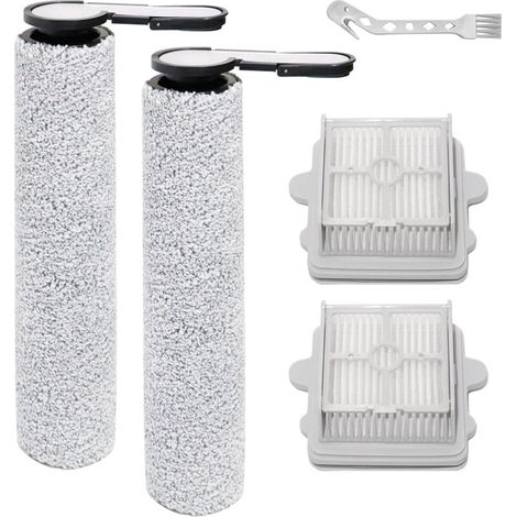 Brosse rotative + filtres Pièces de rechange pour Roborock F25 RT / F25 / F25 ACE / F25 LT / F25 ALT/F25 GT/F25 XT/F25 ACE Combo/F25 Combo accessoires aspirateur,2 Brosses à rouleau+2 filtres Hepa (1/5)