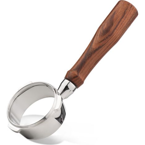 Portafiltre Nu 58mm Inox & Bois Compatible Barsetto BA101/BA102 Calphalon Temp IQ Extraction Précise Design Ergonomique (1/5)