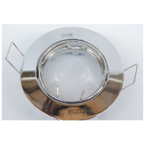 PIKA encastré, rond, chrome, MR16, orientable, max 50W SLV DECLIC 111172