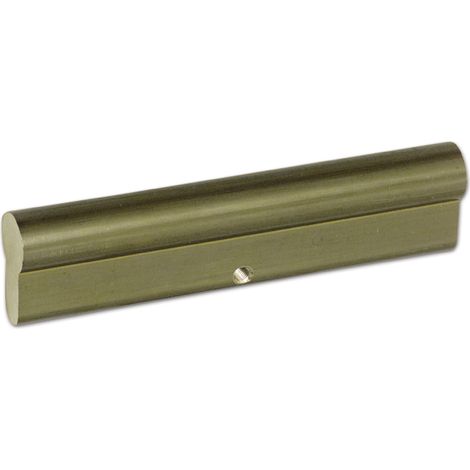 Montagezylinder 130 mm, Messing geschliffen
