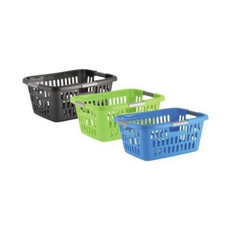 Wäschekorb Ergonomic 61 x 24 x 41 cm (B x H x T) 40l Kunststoff farbig sortiert (freie Farbauswahl nicht möglich)