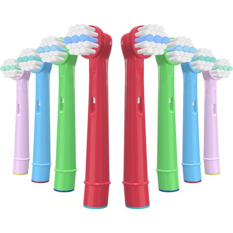 8 pièces tête de brosse à dents pour enfants pour Oral B, têtes de brosse de remplacement pour Braun Kids brosse à dents électrique (1/5)