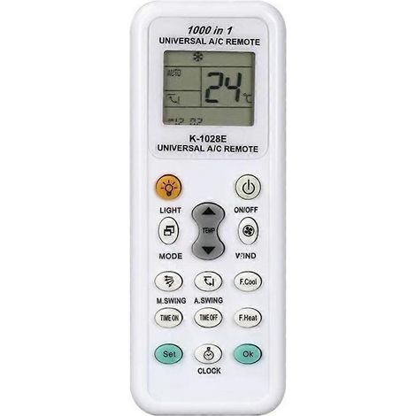 Télécommande universelle KT-1028E 1000 en 1 pour climatiseur, grand écran LCD, faible consommation d'énergie (1/5)