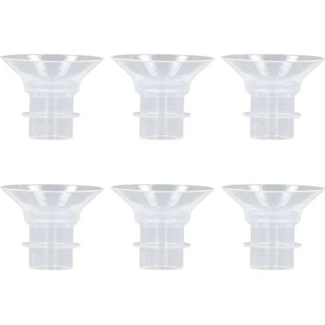Inserts de Bride - 24 mm - Pour Pompe de Poitrine Mains Libres - Boucliers en Silicone Liquide - Lot de 6 (1/5)