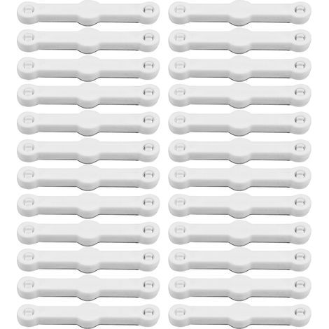 24 Stück Moskitonetz-Fensterclips, Fenstergitterbefestigungen, Fenstergitterclips, kein Bohren erforderlich, für Insektenschutznetze (1/5)
