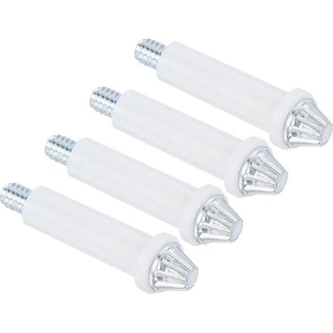 Lot de 4 pièces de quincaillerie pour porte pliante à deux volets – Kit de réparation pour portes coulissantes de penderie, porte pliante – Argenté (1/4)