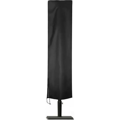 Wasserdichte und UV-beständige Schutzhülle für Sonnenschirm - 240 x 57 x 57 cm - Schwarz - (1/5)