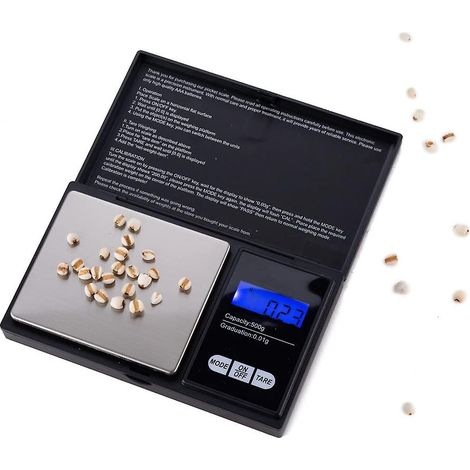 Balance électronique 100 g - 0,01 g, mini-balance, pèse-personne électronique, balance de table, balance de cuisine-AquaForge (1/4)