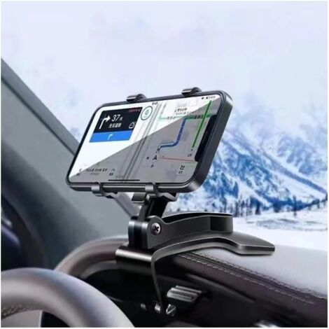 Support Grille d'aération Support De Téléphone Portable pour Voiture Groupe D'instruments Multifonction Support De Téléphone Portable Rétroviseur Support Navigation Support à Grille d'aération (1/5)