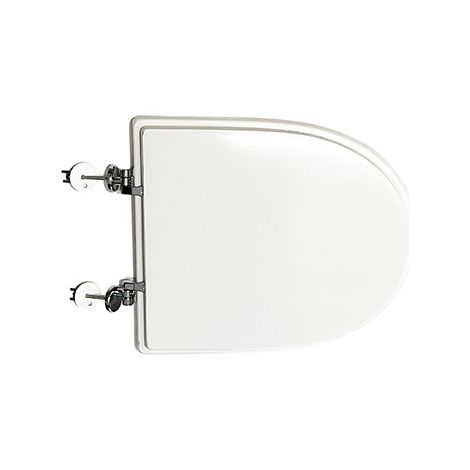 Sedile (Forma tipo 4 - cerniere tipo A) dedicato a casa ceramica Pozzi Ginori serie Selnova. Dimensioni: Lunghezza cm 42-44 Larghezza cm 36 Interasse cerniere cm 14,5-19. Mod. con cerniere regolabil