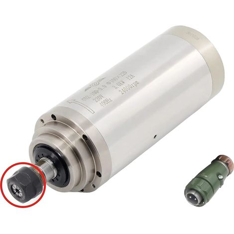 Moteur de broche refroidi par eau CNC, fonctionnement à grande vitesse, système de refroidissement efficace, Juste broche (1/2)