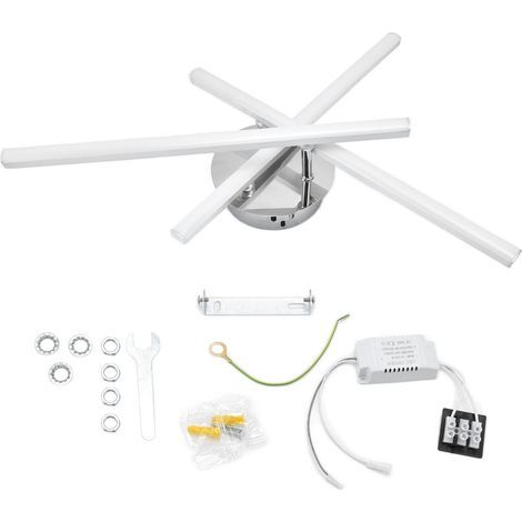 Plafonnier LED 3 Branches Décoratif Lampe Murale pour Salon Restaurant Lumière Chaude AC85-265V (1/5)
