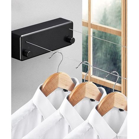 corde  Linge Rtractable,fil Linge Extensible Rglable 4.2 M,poteau Etendoir Linge Exterieur,corde A Linge Exterieur,pour Intrieur D'htel,salle De B (1/5)