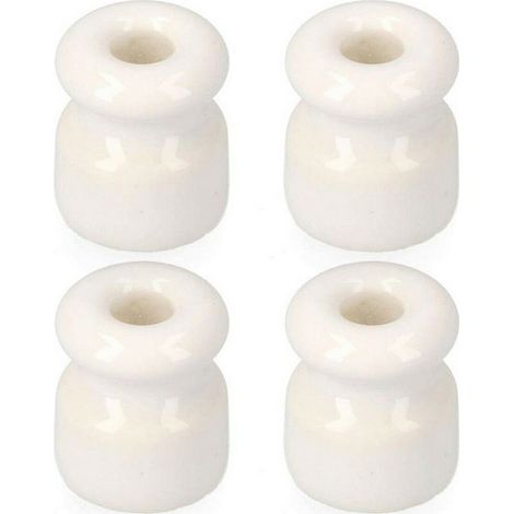 Isolateur pour câble torsadé blanc emballé (4 unités) edm (1/2)