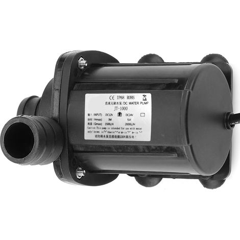Mini pompe à eau de surpression sans balais à vitesse réglable 12V -40℃ 100℃ (1/5)