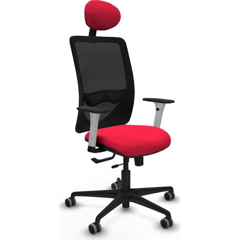 Chaise ergonomique piqueras y crespo Zulema blanc roulettes silencieuses (1/2)